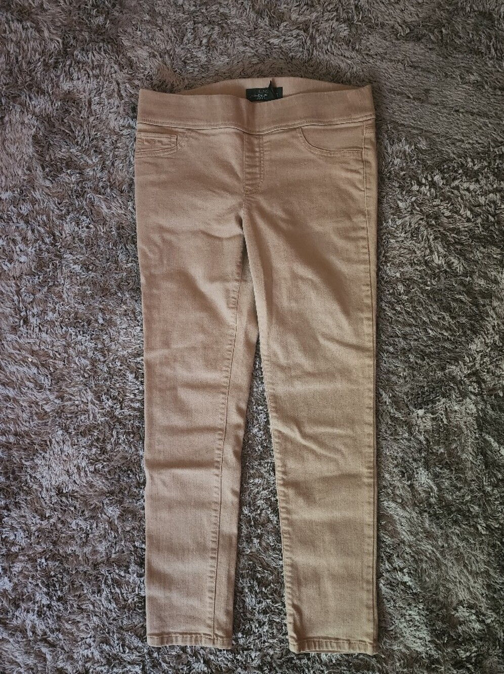 Ralph Lauren Tan Stretch Skinny Pants